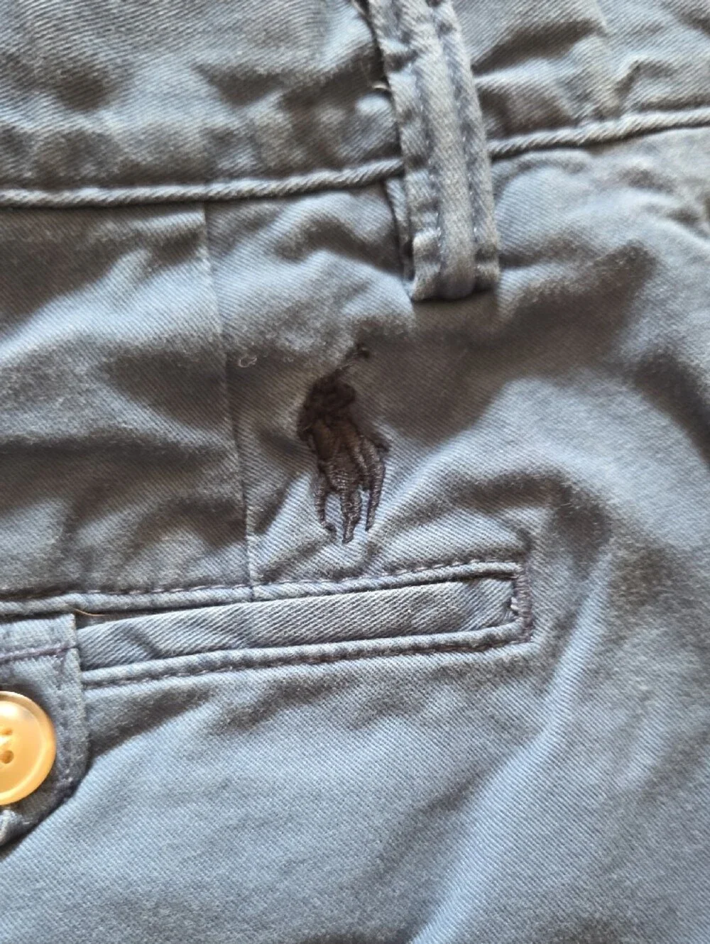 Ralph Lauren Men's Flat-Front Shorts in Slate Blue